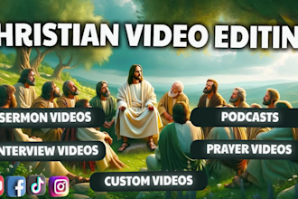 professionally edit your church sermon videos in tamil
