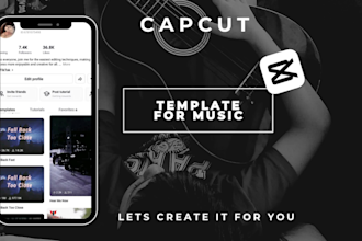 create capcut template for singers and labels