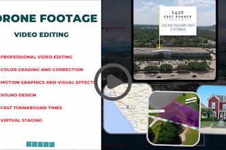 do drone video editing, google earth footage for real estate