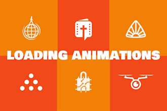 do preloading animation, loading animation, gif animated svg, json, lottie