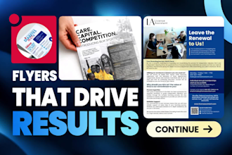 design a professional business flyer or marketing poster