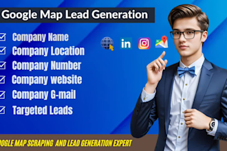 do highly targeted google maps lead generation and b2b linkedin lead generation