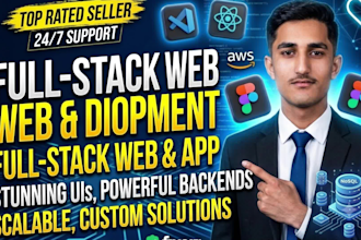build a custom responsive website with full stack development front and back end