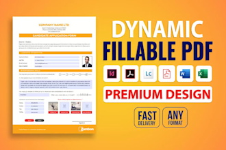 create fillable pdf form and design form