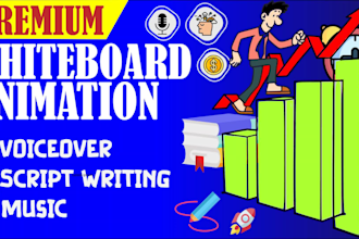 create a custom whiteboard animation explainer doodle videos