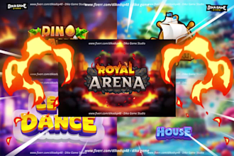 create stunning animation logo intro for gaming, esport team, kick, twitch