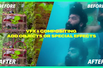 do vfx compositing adding objects or special effects