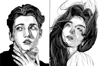 draw a stylized portrait from your photo