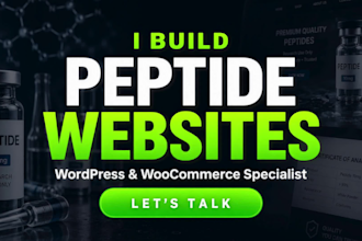 build fda compliant peptide website in wordpress