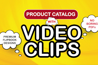 do custom product and fashion catalog with motion graphics