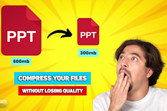 compress your PPT file size into half with max quality