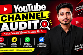 review your youtube video and give you tips to grow