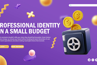design your brand image, starting at zero, costs under control