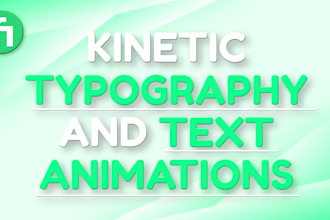 create kinetic typography and text animations