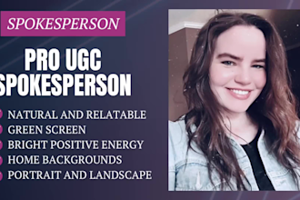 create a ugc spokesperson or podcast style video for your product or app