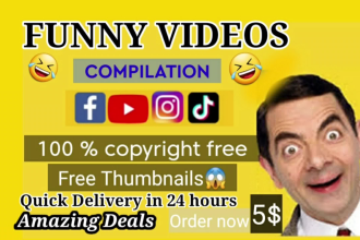 make funny and viral compilation video for youtube