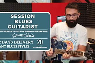 be your blues and r n b rhythm and soul guitarist