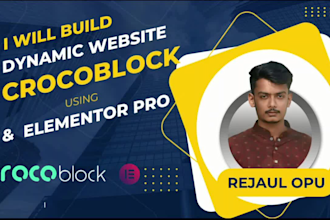 build dynamic wordpress website by crocoblock, jet engine