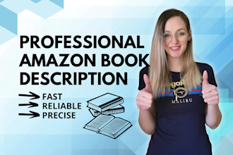 write a professional amazon book description for you