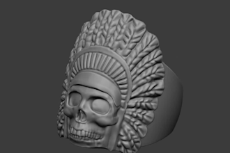 professionaly design organic 3d jewelry for  3d printing