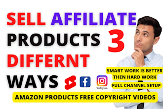 create 100 affiliate products, gadgets youtube shorts channel
