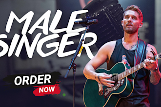 sing emotional country pop songs with smooth vocals and full studio production