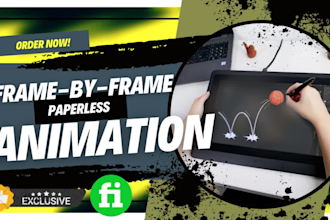 create traditional 2d animation in rough sketch