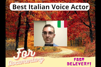 voice over your ita documentary with a professional voice