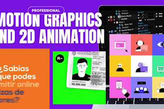 do motion graphics and 2d animation