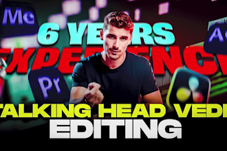 do pro level talking head video editing for youtube fast in 24 hours