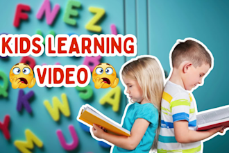 create fun and engaging kids learning video