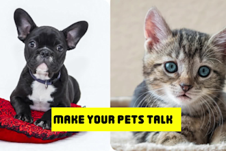 animate your pet or any animal to talk to and lip sync