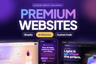 do custom ai website development, ecommerce, business website, and chatbot