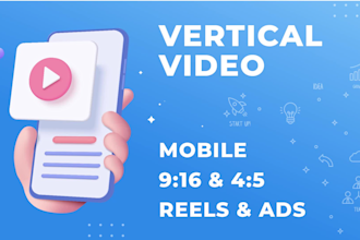 create an animated vertical video, reels, shorts, ads, mobile