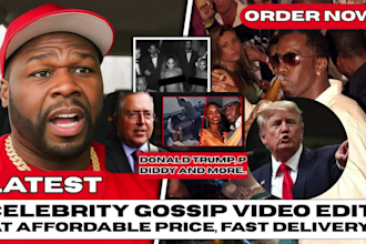 set up youtube channel with celebrity gossip and trending news video