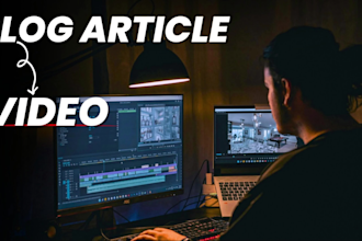 create engaging youtube video using blog or an article