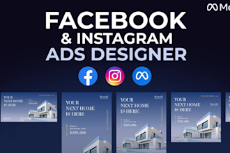 design meta ads creative, high converting static facebook ads