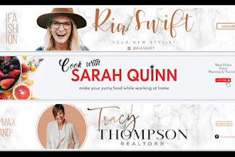 design an outstanding youtube banner