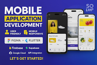 build flutter firebase rest API app for android and ios