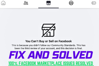 resolve and fix your facebook marketplace issues