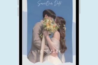 custom beautiful digital invitation design in PDF format