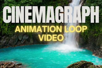 animate still photo to cinemagraph animation video or gif