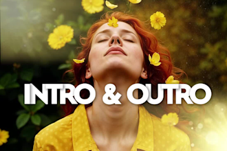 create youtube intro video trailer or logo animation 4k