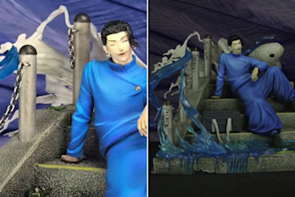 3d print and paint anime figure character hand painting in fdm or resin printing