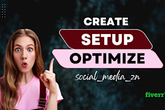 create and setup social media business accounts and pages