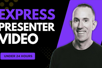 be your video presenter spokesperson in under 24 hours