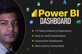 be your power bi developer for custom dashboards