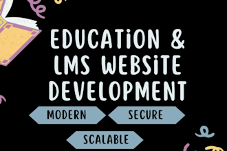 build an elearning lms website with online courses and payments