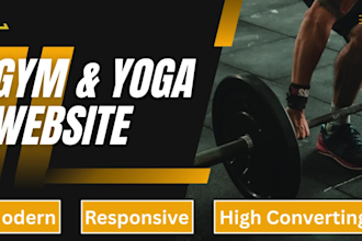 build a gym or yoga website with class booking and membership