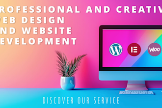 design and develop a beautiful, modern, custom website